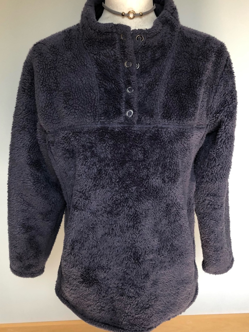 North River Cozy Fleece Grey Pullover Size Medium